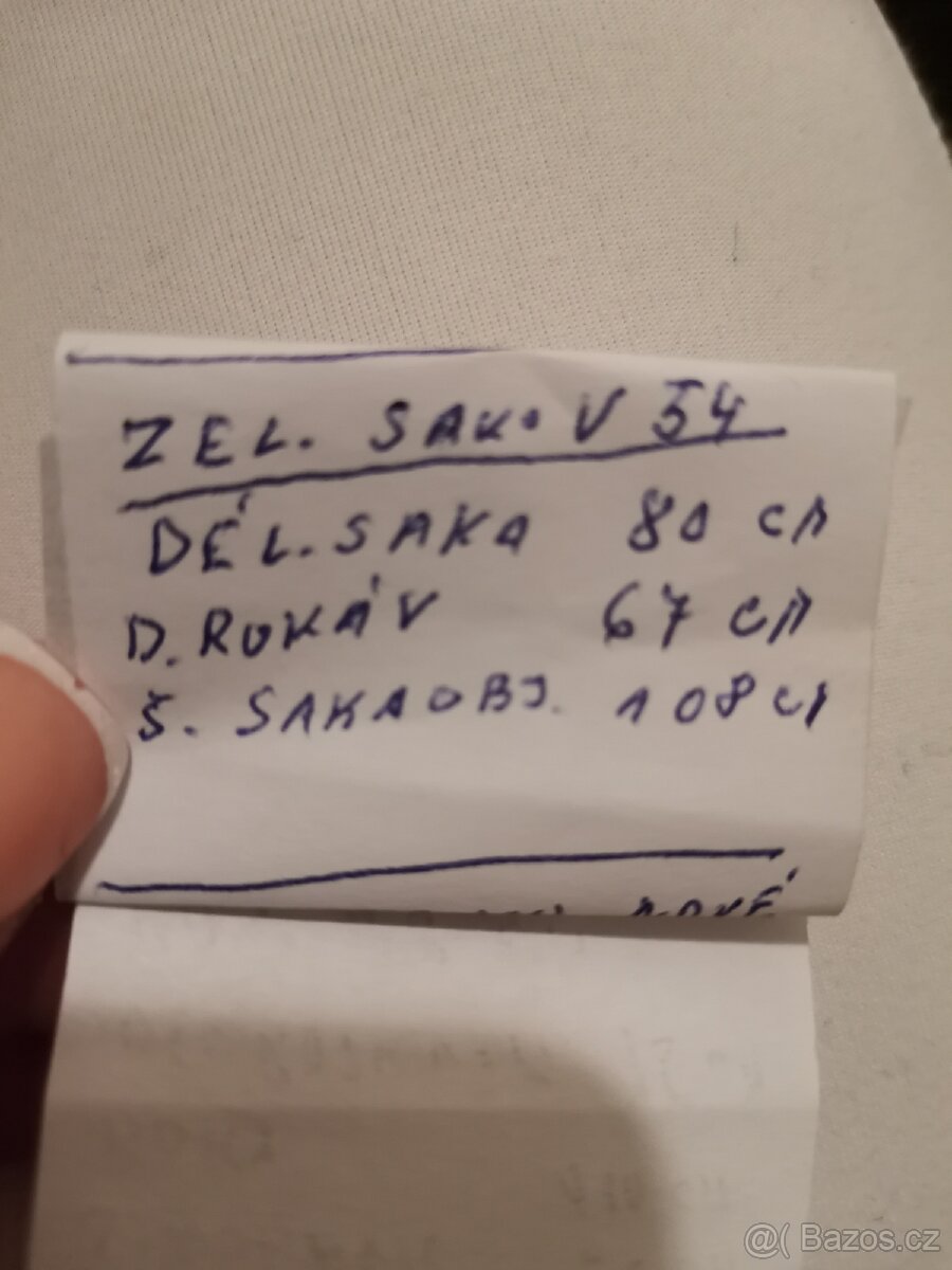 Pánské sako zelenkavé nové - 3