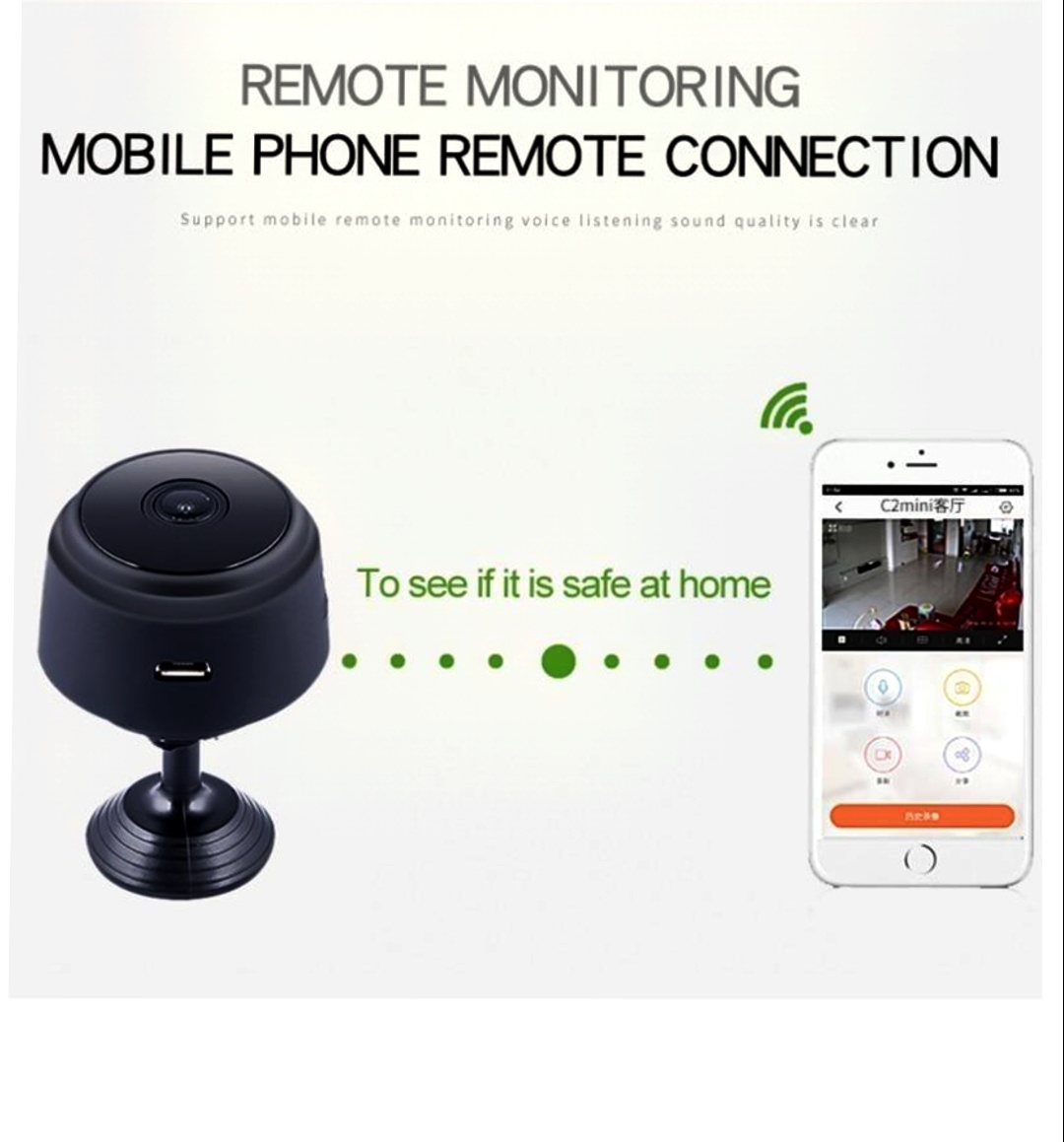 Mini Wi-Fi bezdrátová kamera A9 - 3