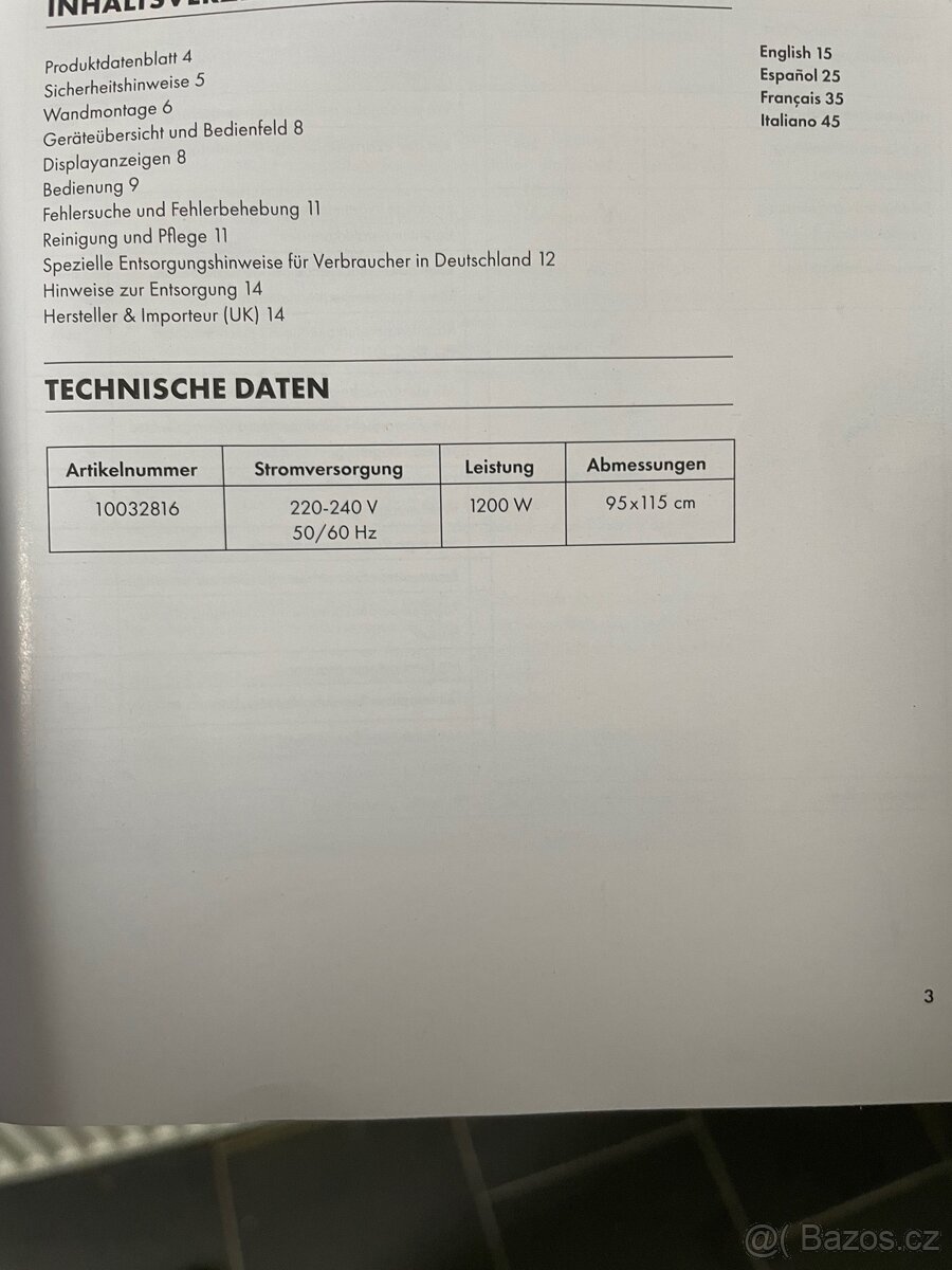 Infrapanel Klarstein - 3
