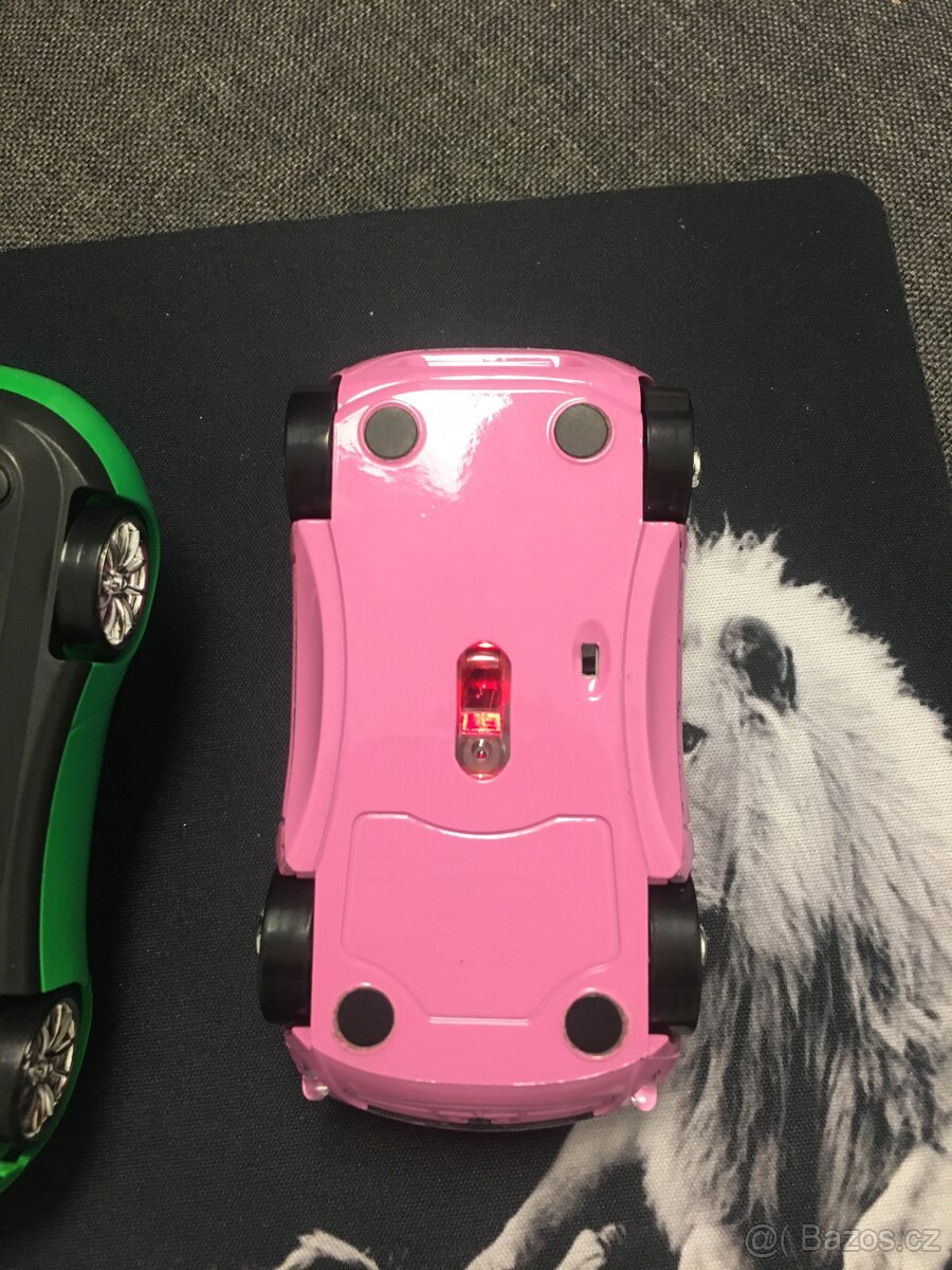 bezdrátová myš auto,podsvícené -NOVÉ - 3