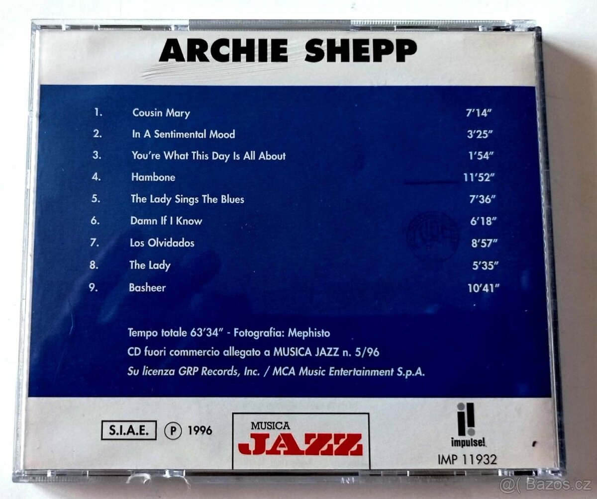 CD Archie Shepp (1996) - 3