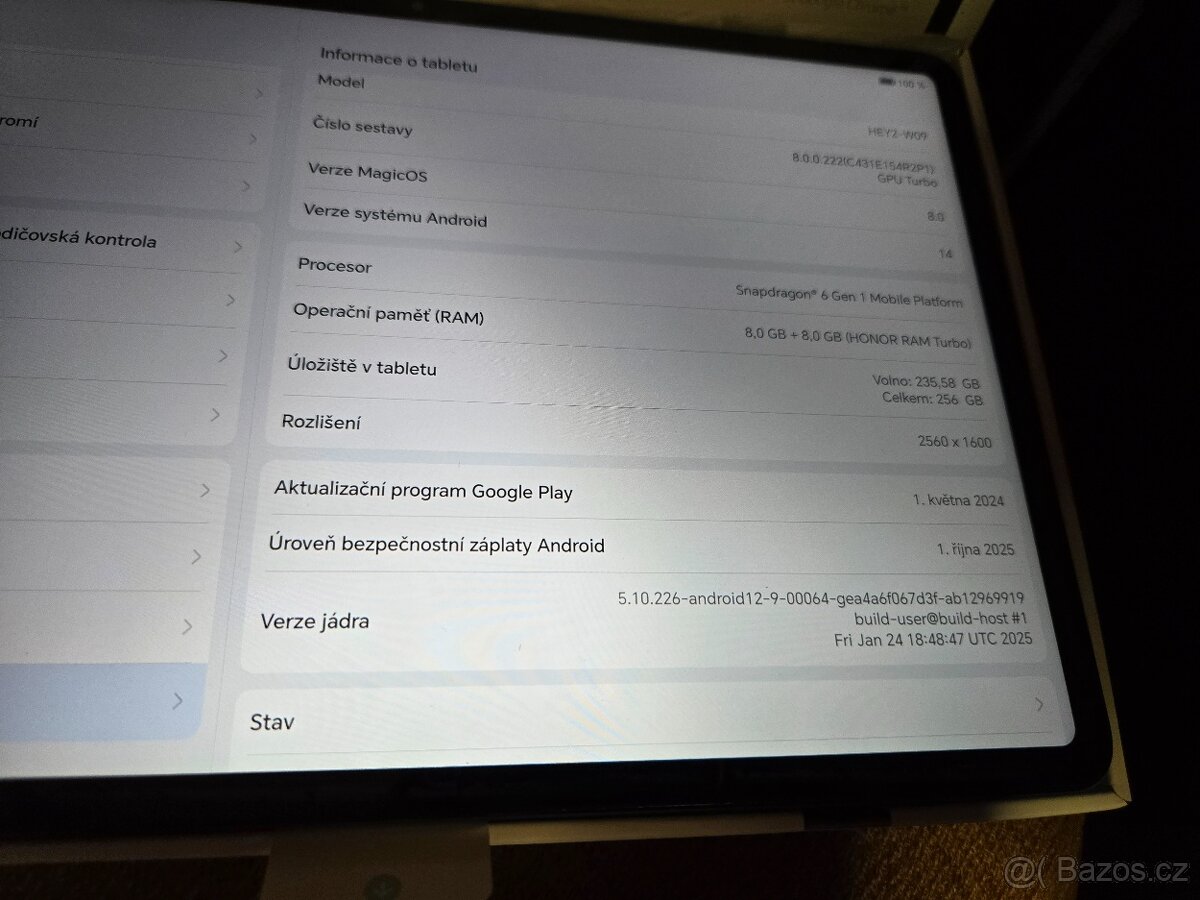 Prodám tablet Honor Pad 9, 8 gb rámu/ 256 Gb - 3