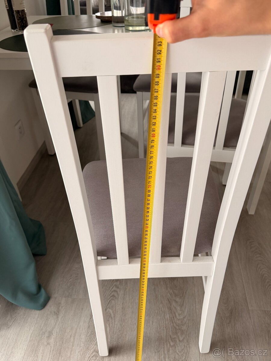 4šedobílé židle sconto nábytek - 3