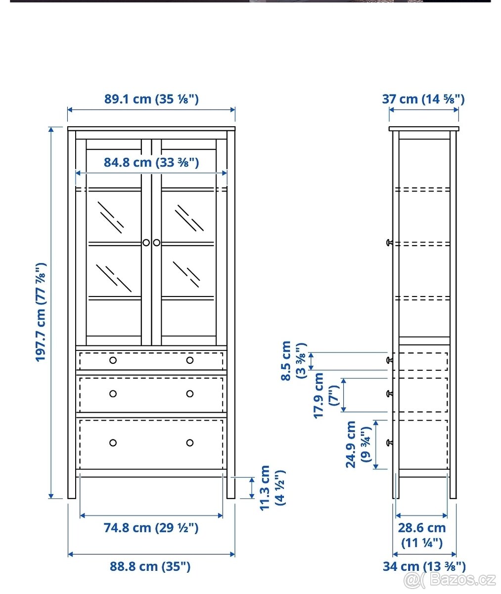 Vitrína IKEA Hemnes - 3
