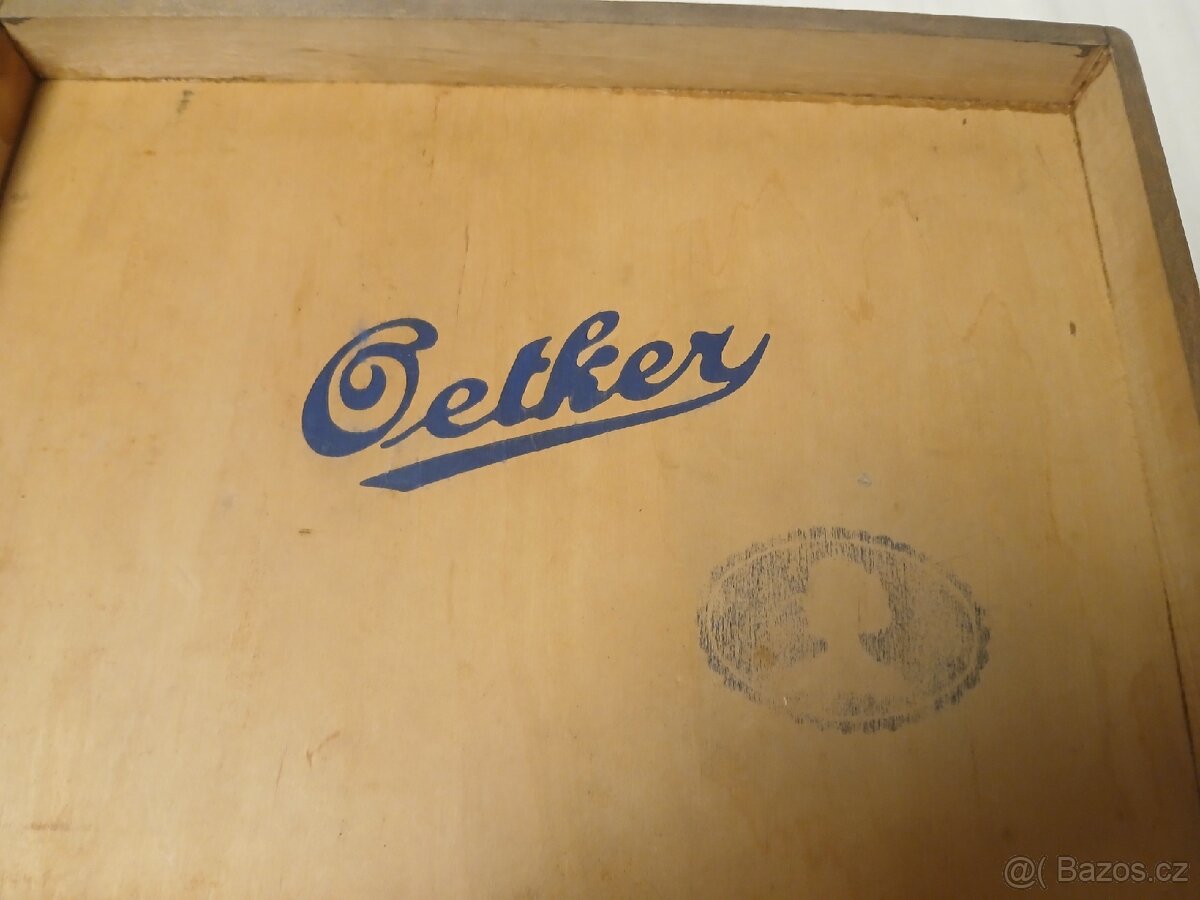 Starožitná reklamní bedna Oetker - 3