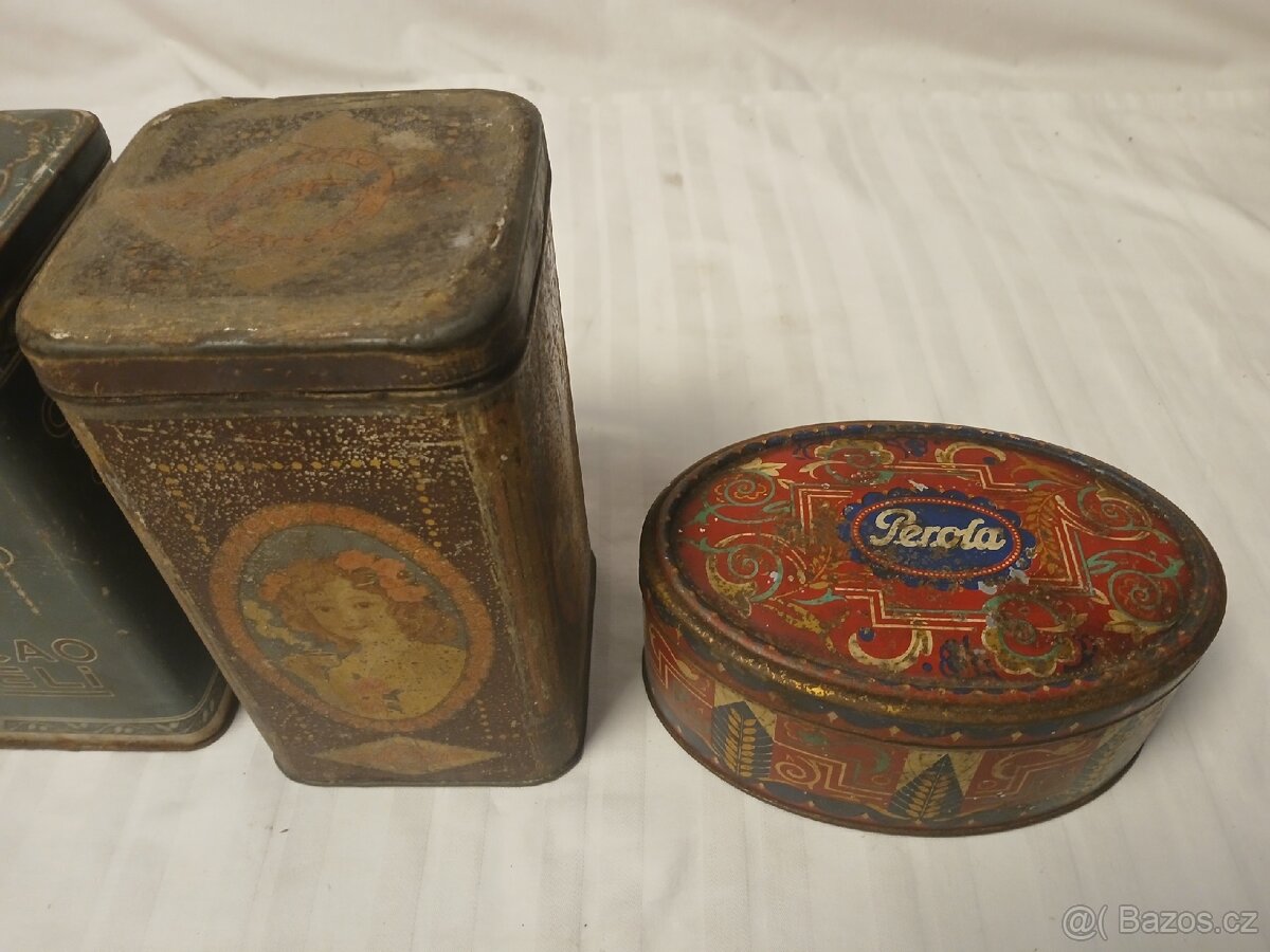 Starožitné reklamní plechovky 2 - 3