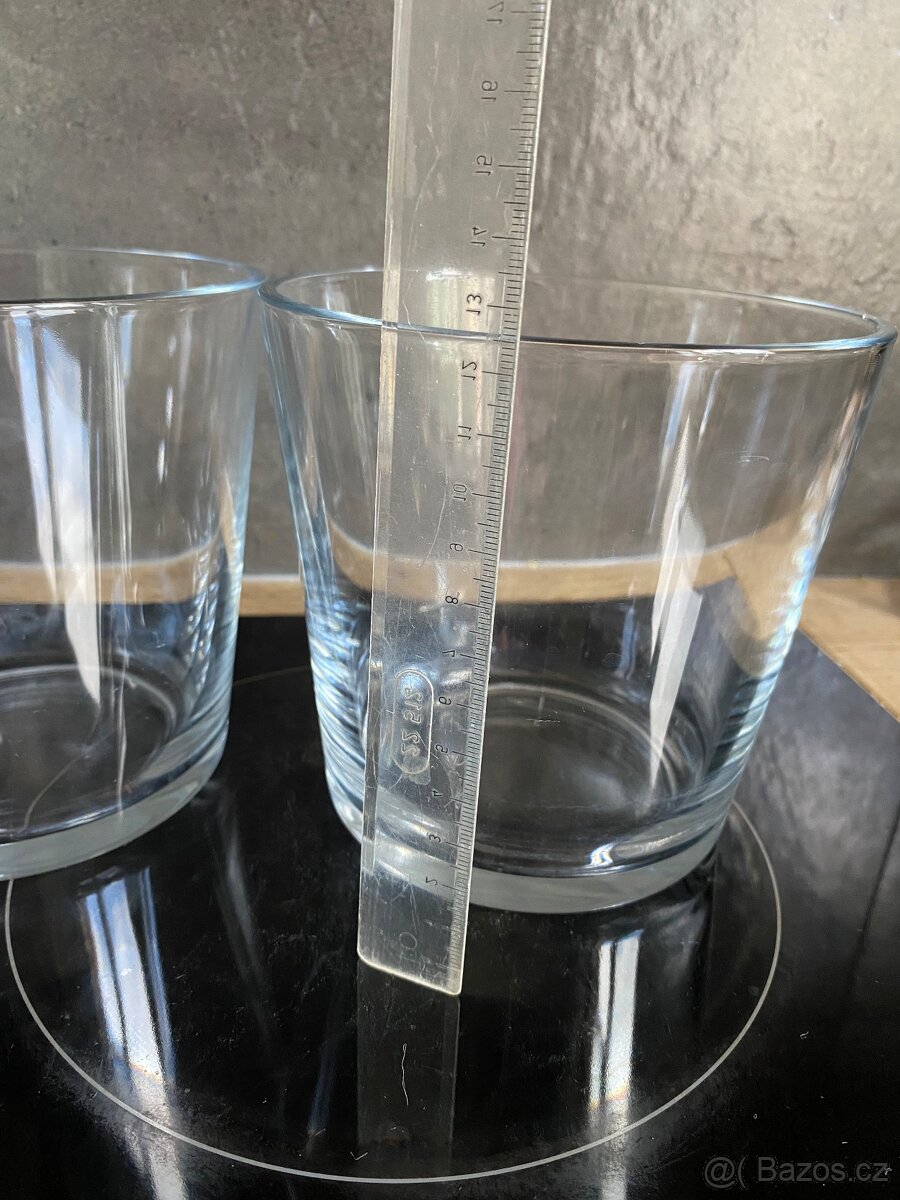 2 skleněné květináče~nádoby na dekorace - 3