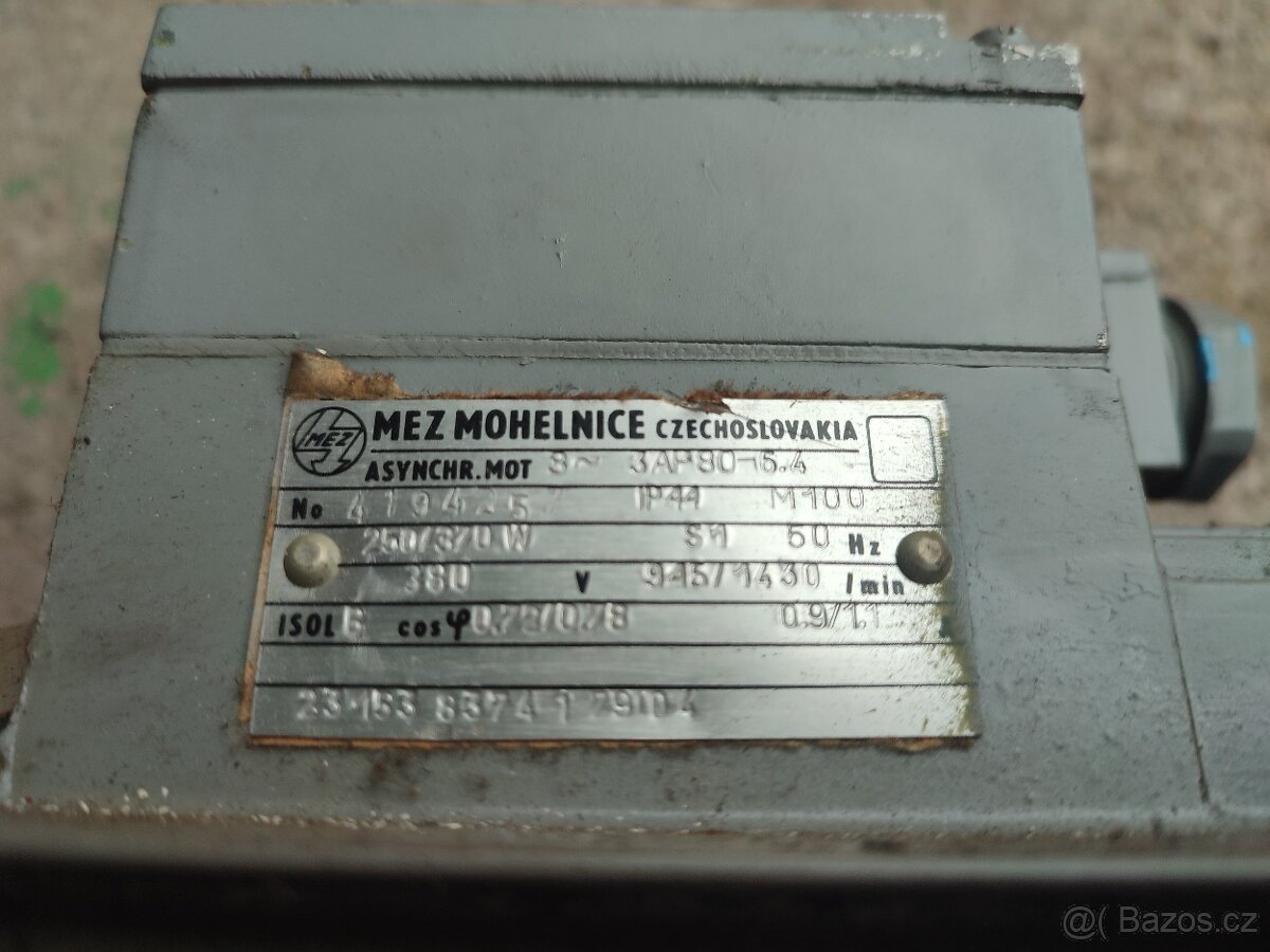 Elektromotor 250/370 W 945 / 1430 ot. - 3