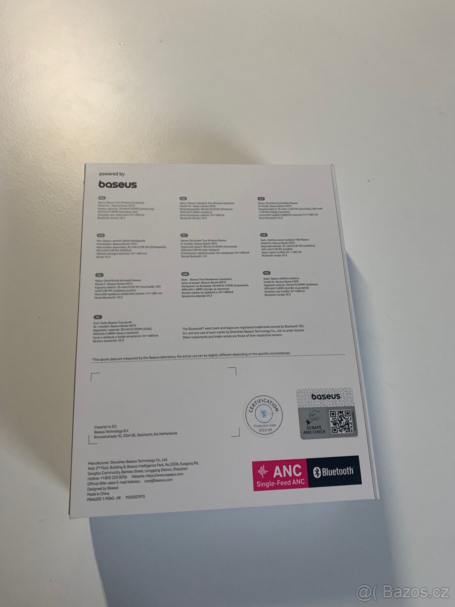 Sluchátka Baseus True Wireless Earphones - 3