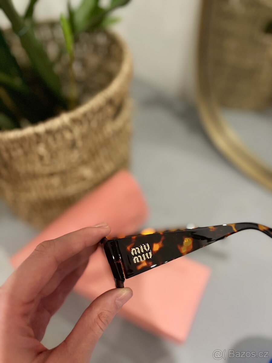 Hnědé brýle Miu Miu - 3