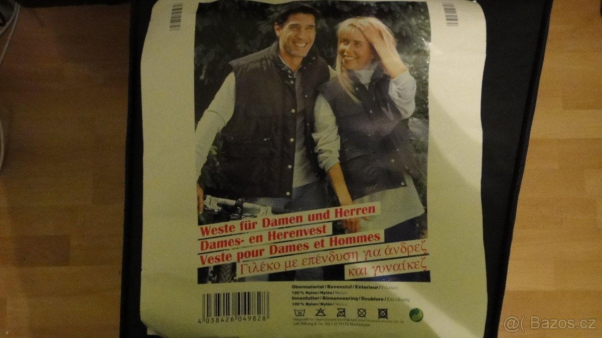 Vesty vyteplené XXL, M - 3