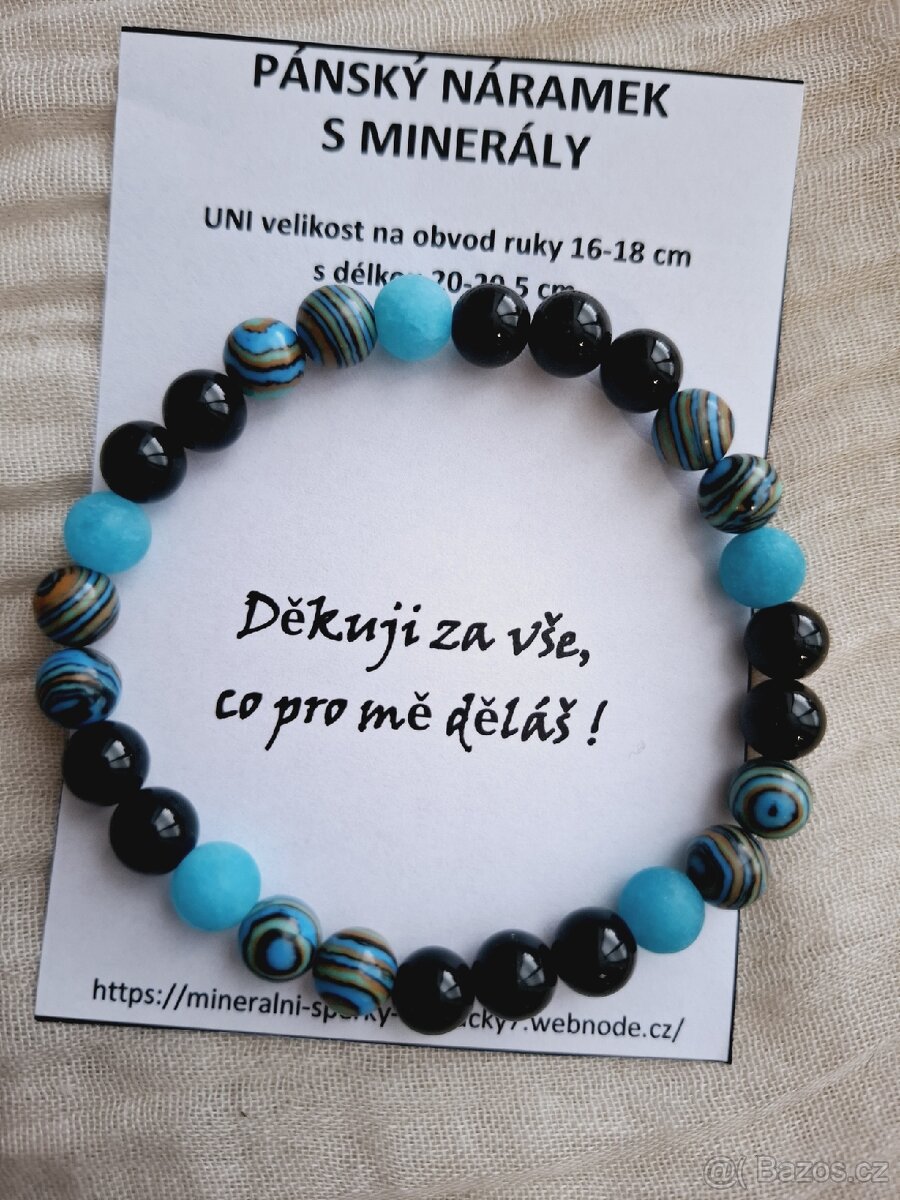 Pánský minerální naramek - 3