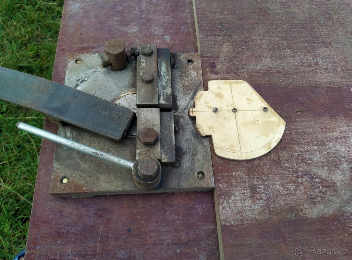 stolní rozbrus, ohybačka na roksory, držák na přenos plechů - 3