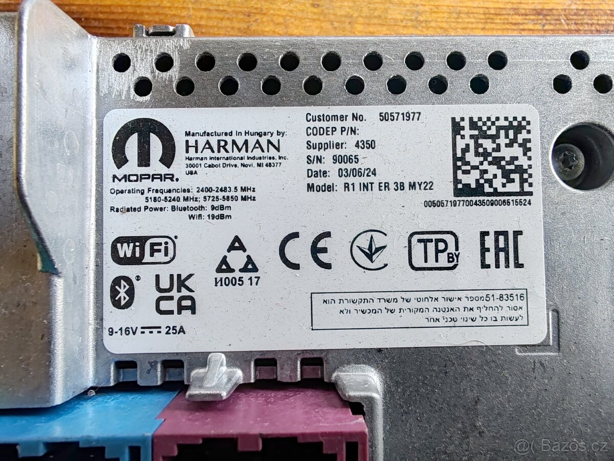 Alfa Romeo Tonale Rádio/CD/DVD/GPS modul - 3