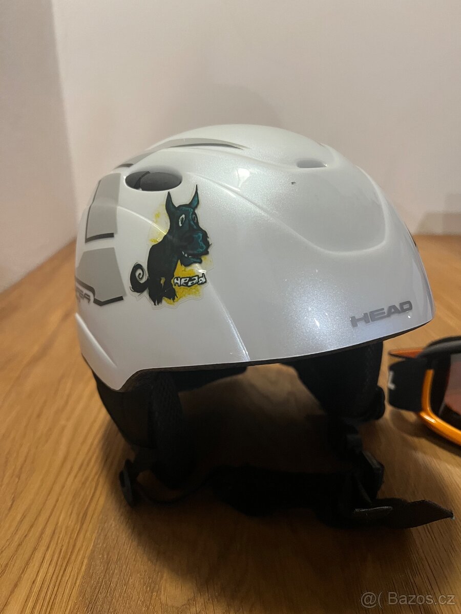 Dětská lyžařská přilba + brýle - 3