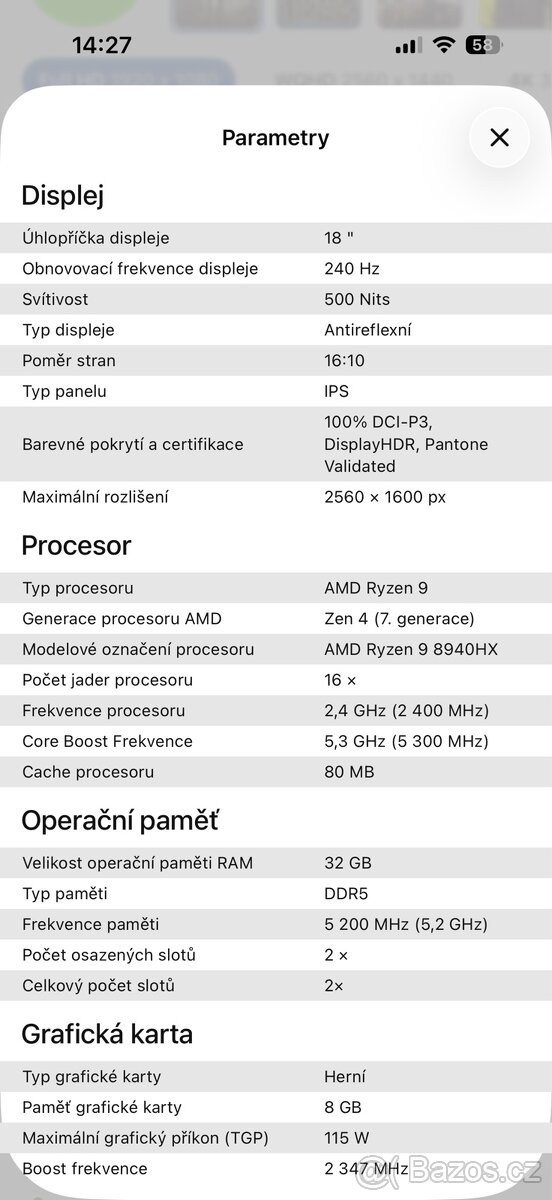 Herní notebook ASUS ROG STRIX G18 - 3