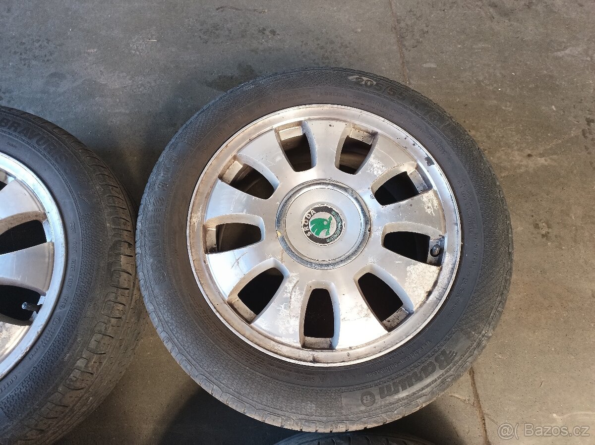 ALU 16 Škoda 5x100 + pneu - 3