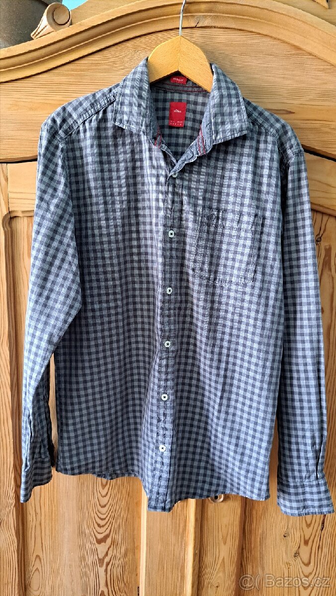 Značkové kostkované košile, vel.S - 3
