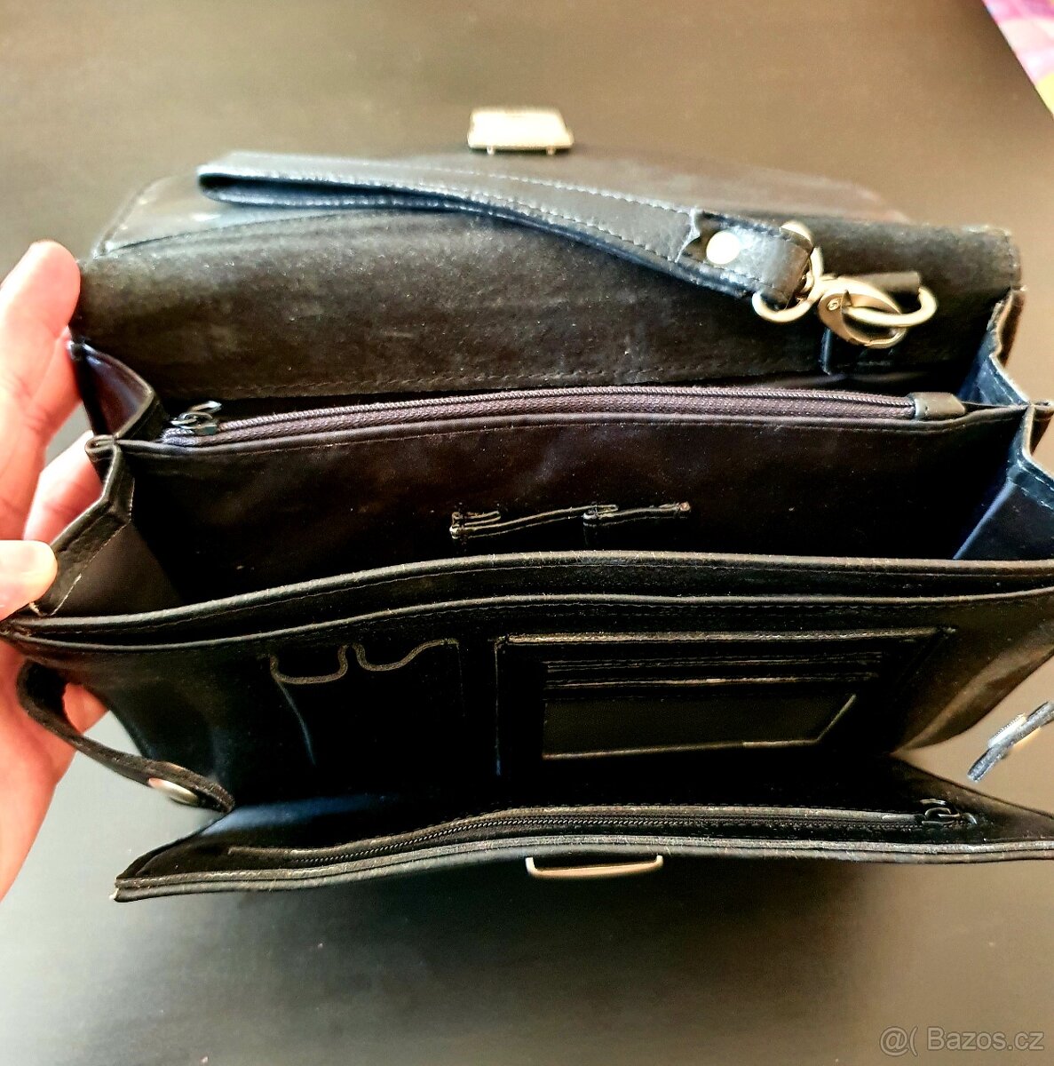 Černá kožená pánská etue - 3