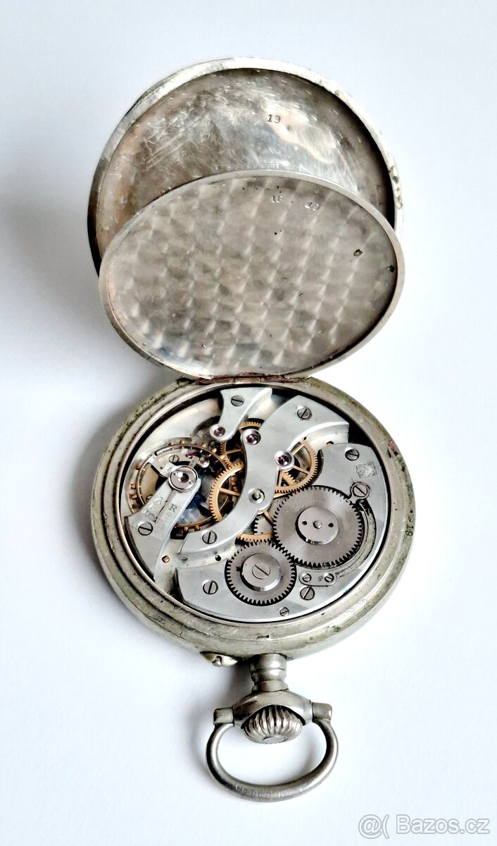 Prodám pánské starožitné kapesní hodinky Moser - 3
