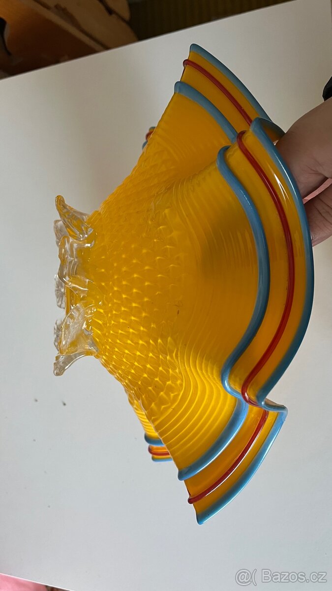 Skleněná retro mísa - 3