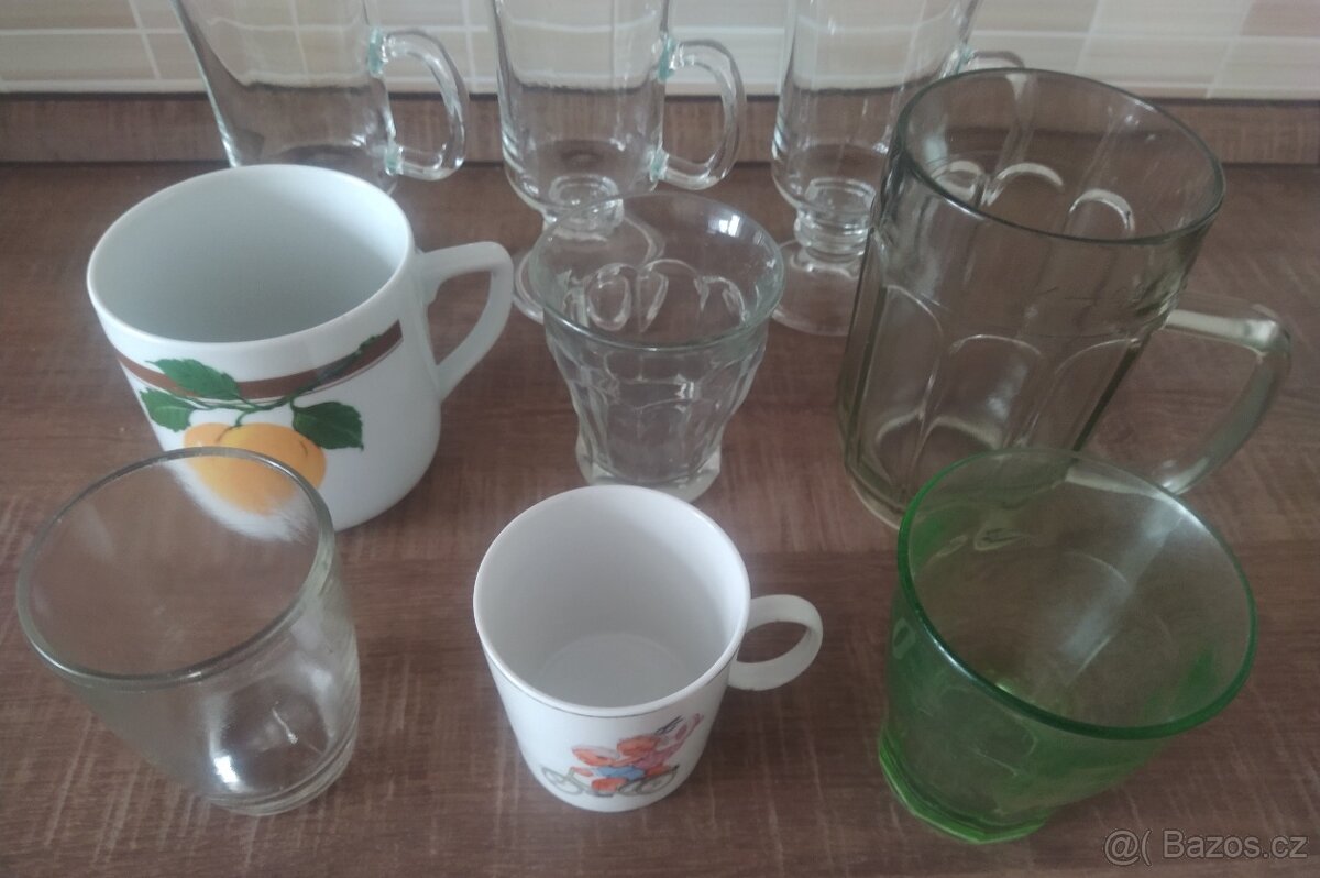 Retro sklenice,hrnky,půllitr - 3