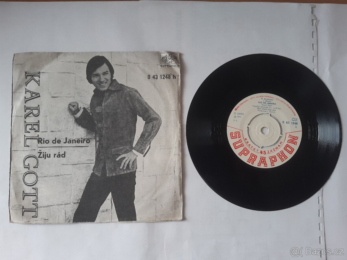 Prodám 35 ks vinylových singlů SP - 3