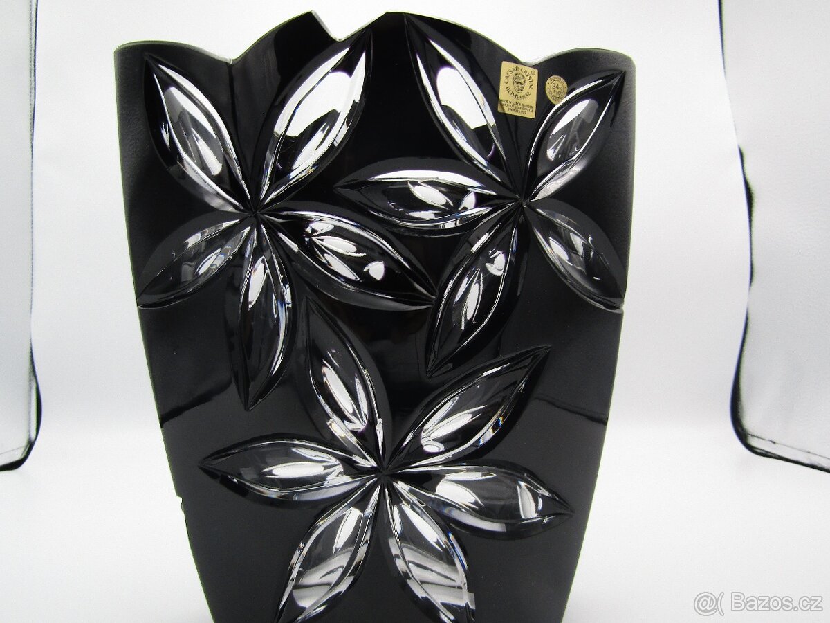 váza dekor linda ceasar crystal barevný křišťál - 3