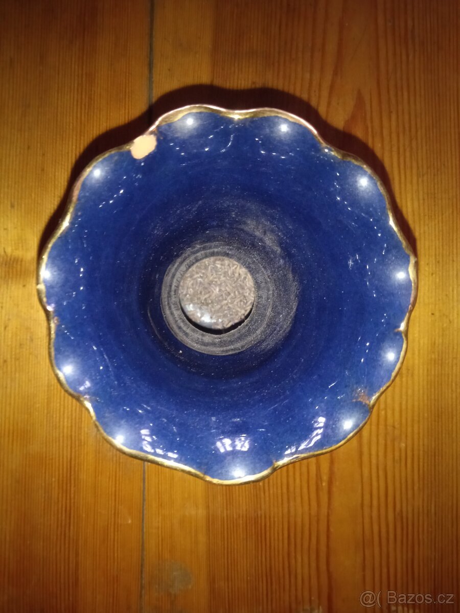 Keramický set džbánek s panáčky, vázou a popelník - 3