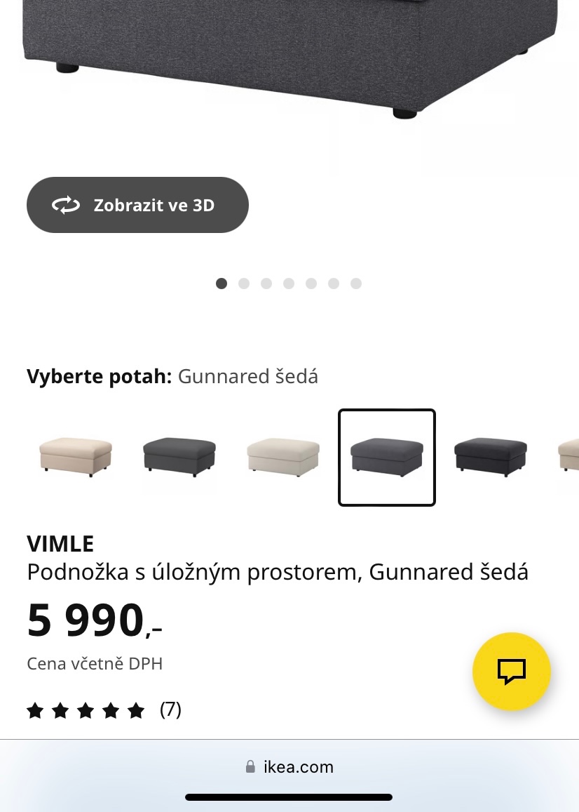 Pohovka IKEA VIMLE s podnožkou - 3