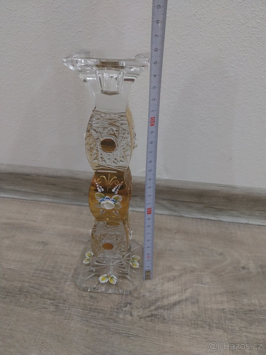 Broušený křišťálový svícen - 3