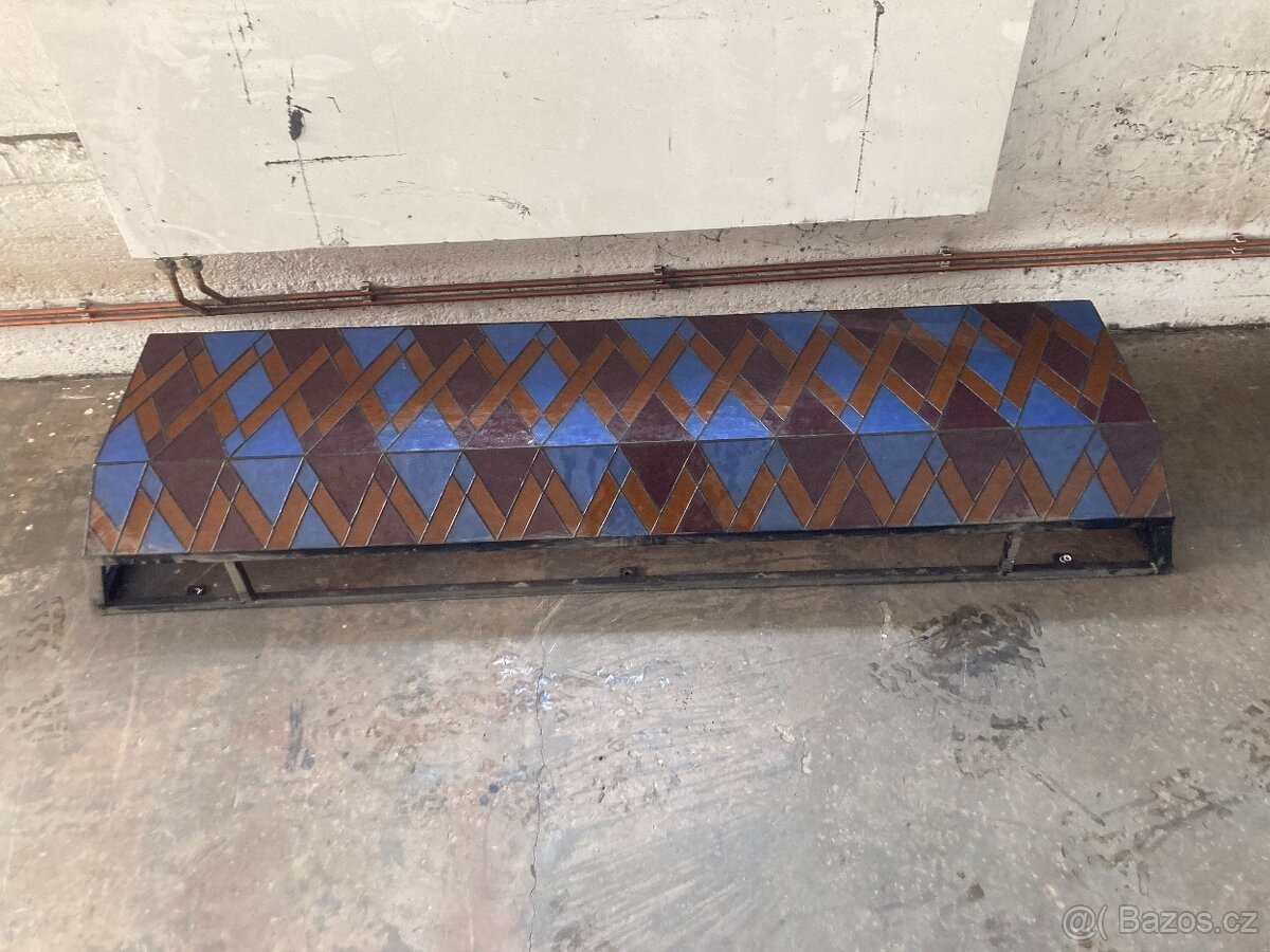 Kryt klima jednotky - ručně zhotovená vitráž - 3