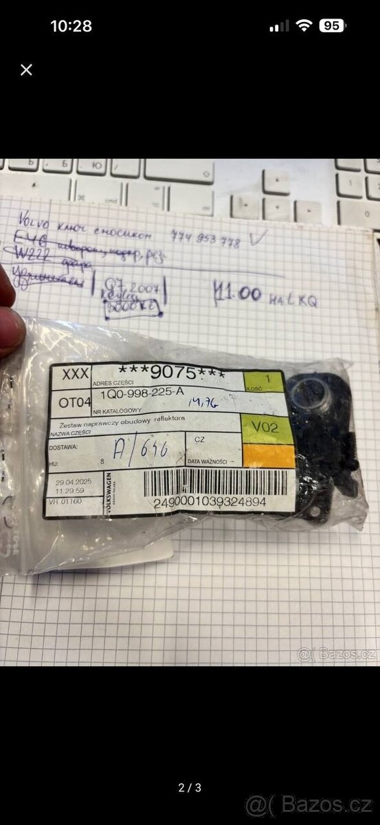 Opravna sada světlo Volkswagen eos - 3