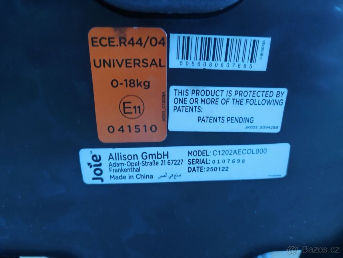 Autosedačka Joie Steadi 0-18 kg - 3