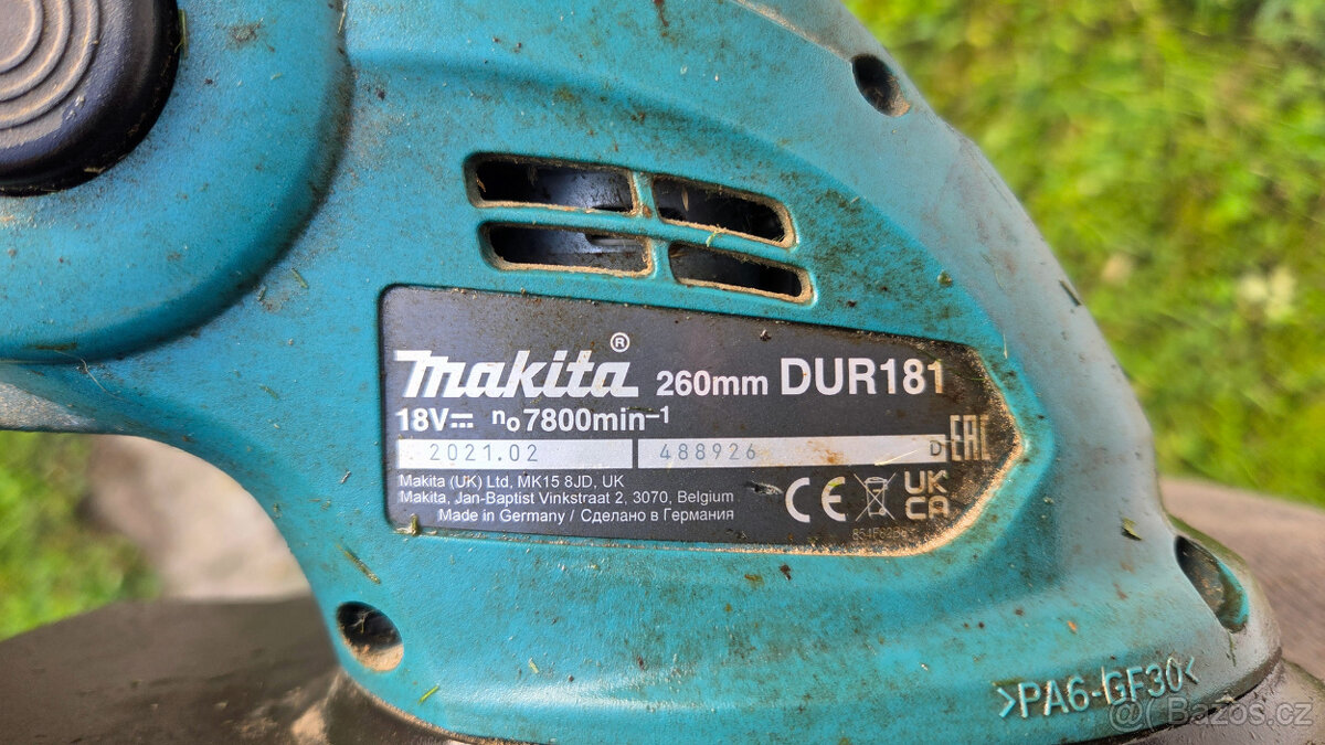 Aku vyžínač Makita DUR181 12cm bez baterie LXT 18V - 3