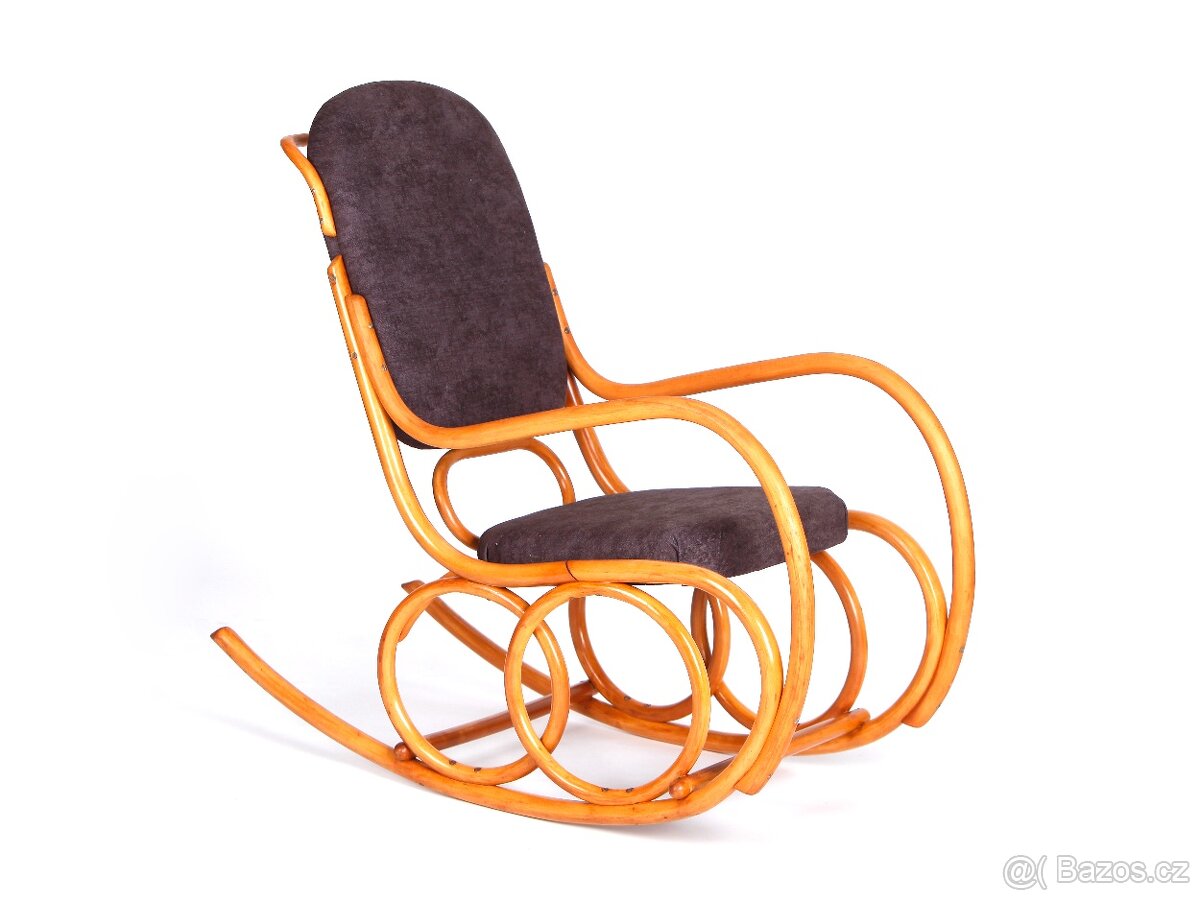 Houpací křeslo TON v krásném bytovém stavu. - 3