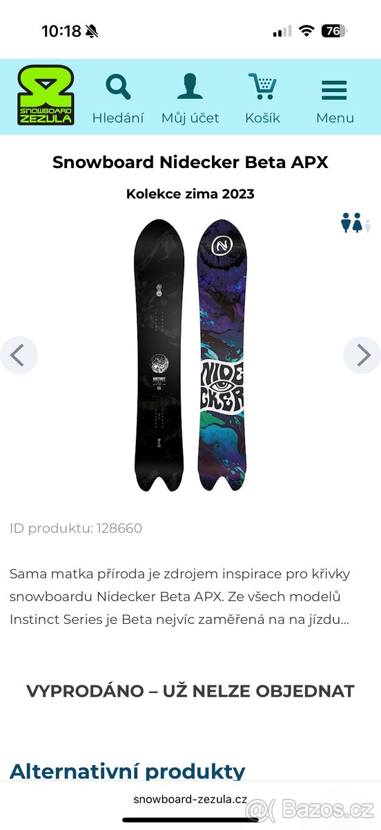 Freeride snowboard Nidecker beta APX - 3
