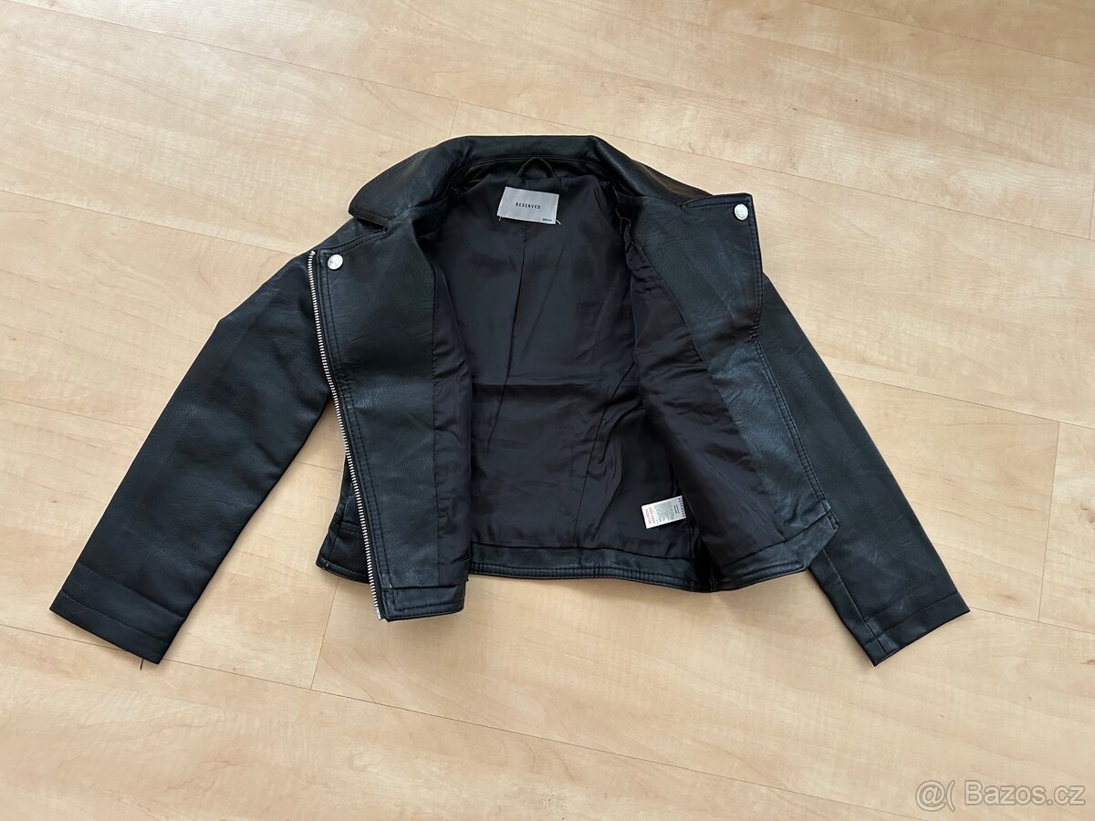 Holčičí kožená bunda Reserved vel. 128 - 3