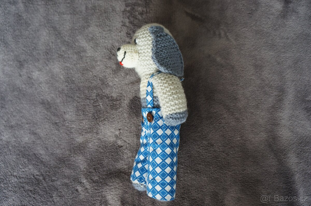 Nová pletená hračka - pejsek - 3