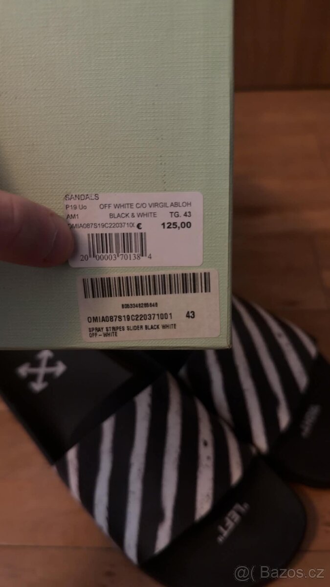 Off white Spray papuče - 3