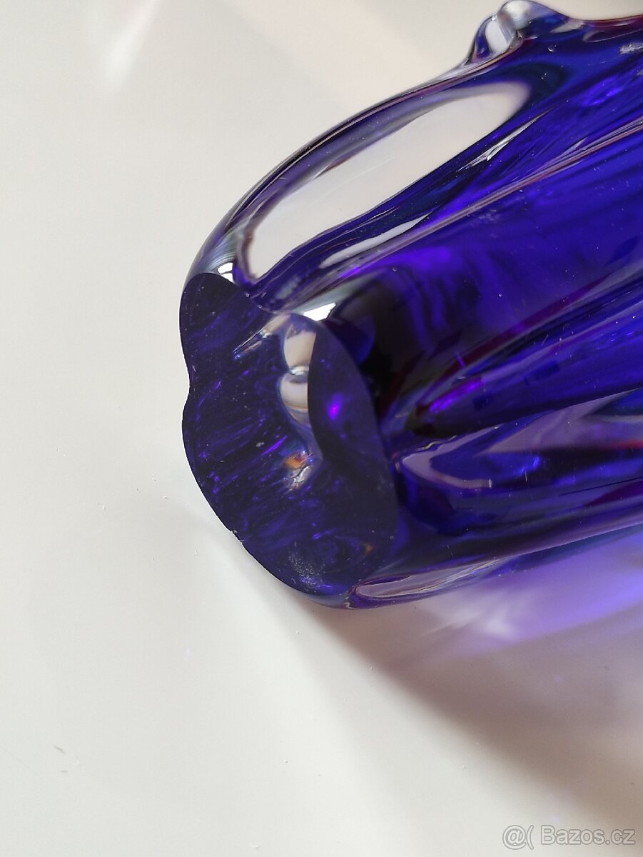 Váza kobaltová, J. Taraba, POŠTOVNÉ 50 Kč - 3