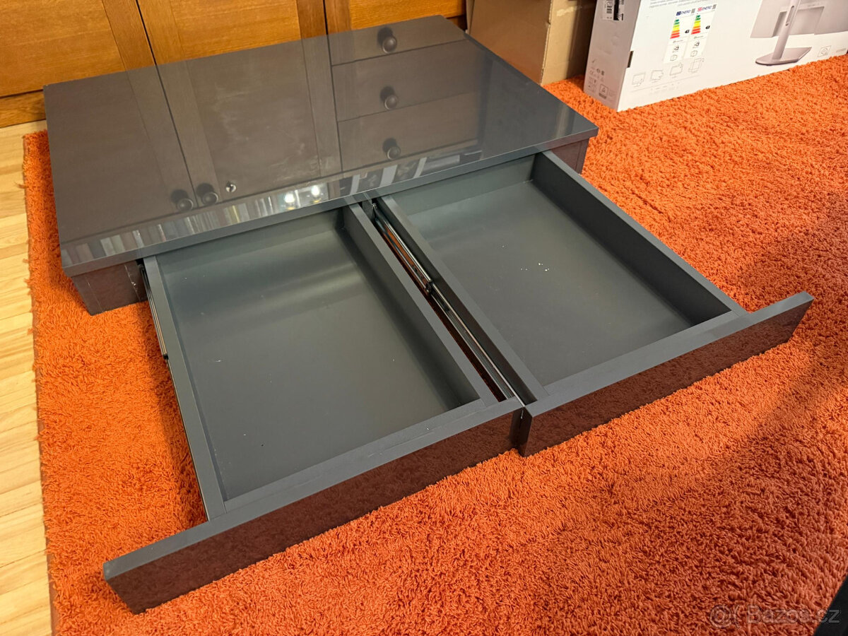 Použitý moderní konzolový stůl se zásuvkami - 3