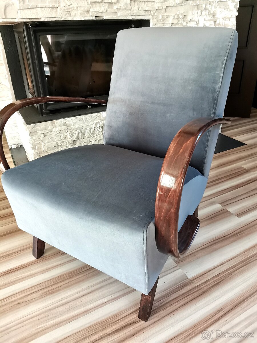 Křesla Halabala typu C Šedé - 3