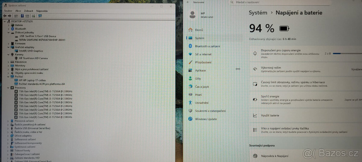 HP, i3-1125G4 4/8x 3,70GHz, 16GB DDR4, 256GBSSD, bat. 6h. - 3