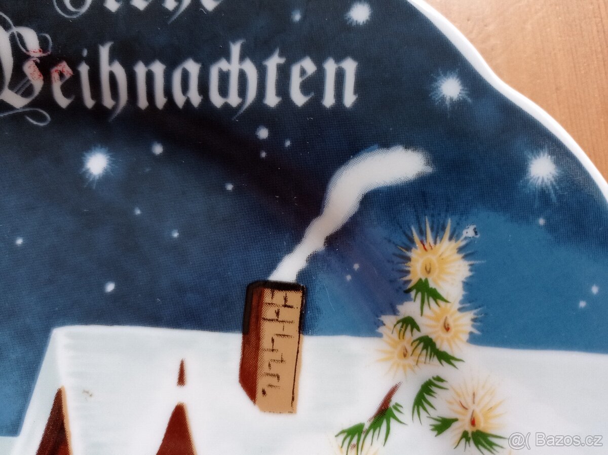 Retro dekorativní vánoční talíř Kahla - 3