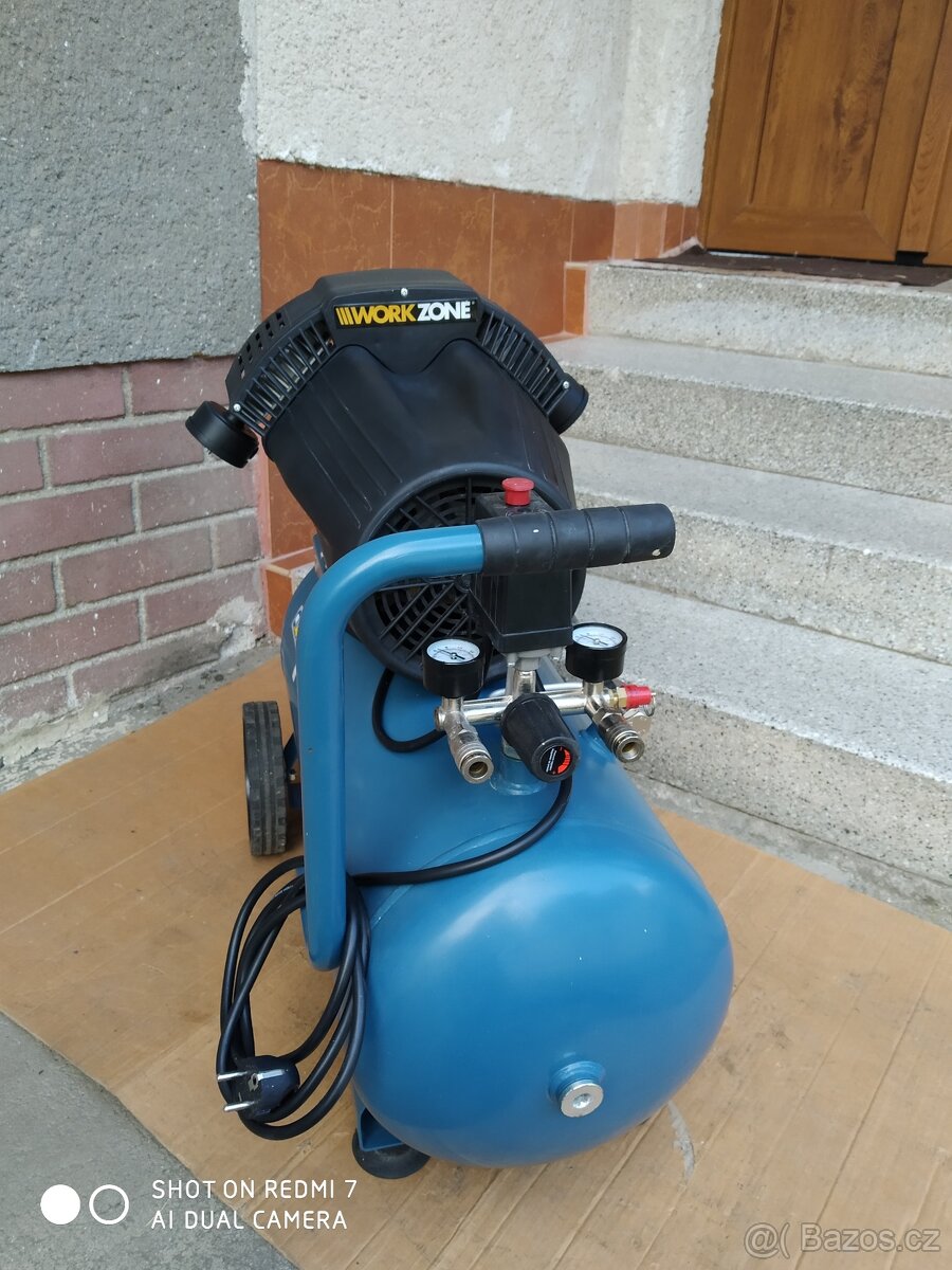 Prodám 2-pístový kompresor Workzone WZ-AC 400/50 - 10 Barů. - 3