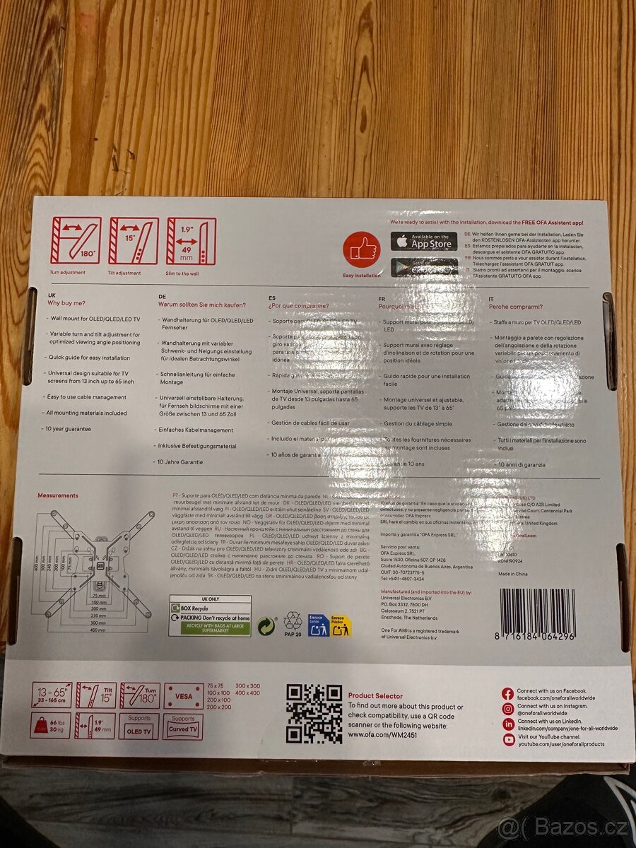 Prodám držák na televizi na zeď. - 3