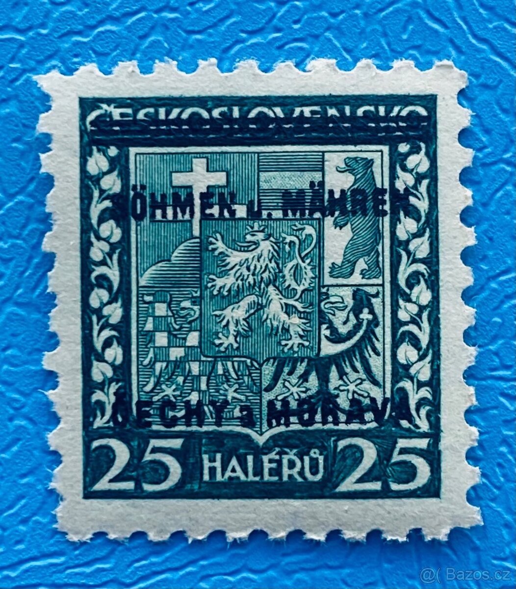 Poštivní známky ČSR- protektorát - 3