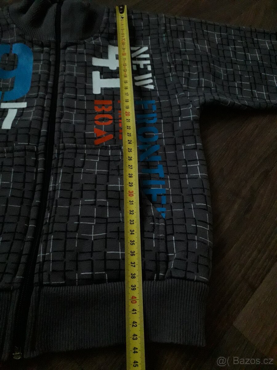 Mikina vel.116/122 teplá s choupkem - 3