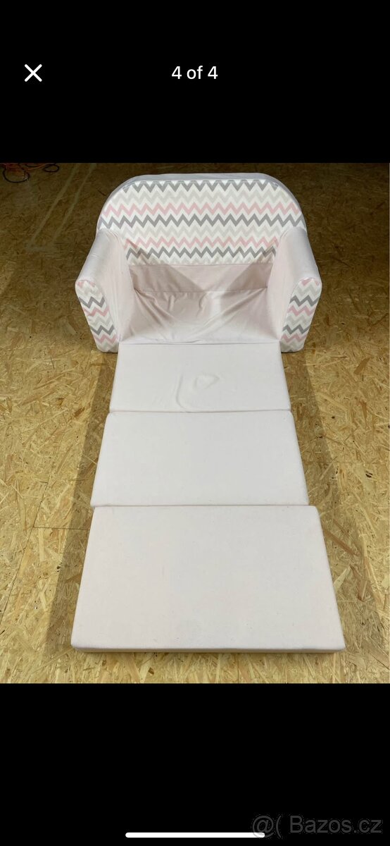 Dětská pohovka Cik-Cak růžová - 3